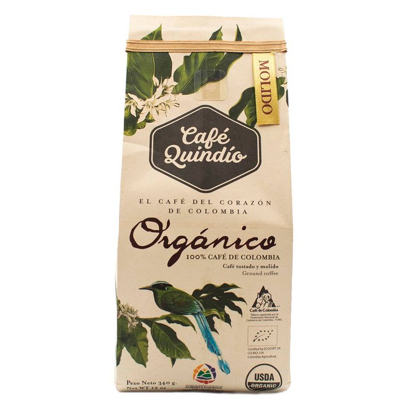 CAFE GOURMET QUINDIO - Café Orgánico Molido 340gr Colombiano Quindío