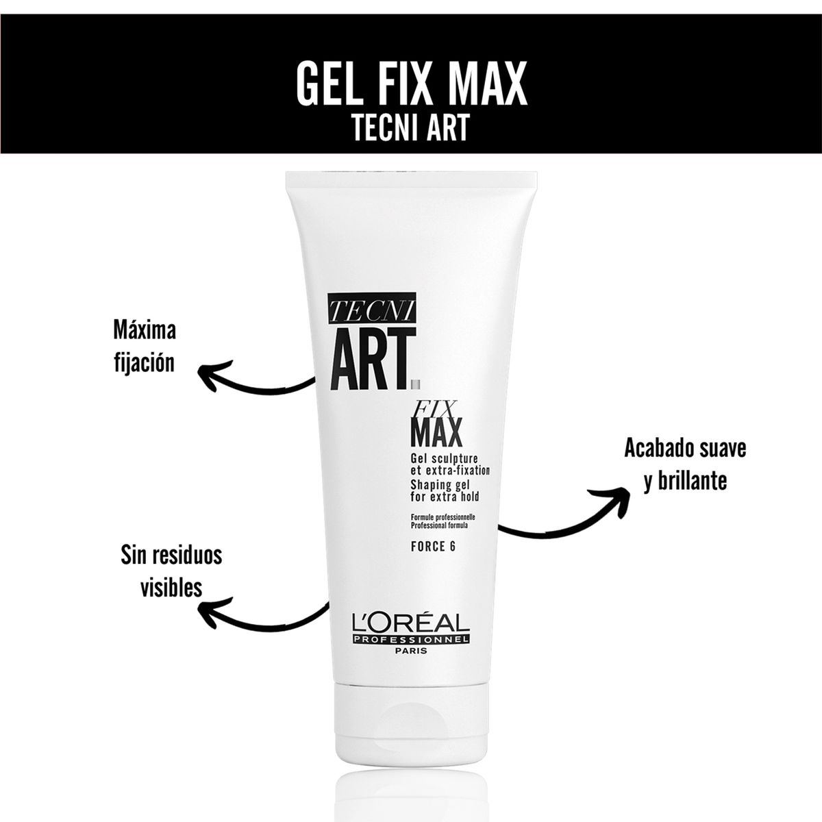 LOREAL PROFESSIONNEL - Gel Fijador Fix Max 200 ml Tecni Art L`Oreal Professionnel