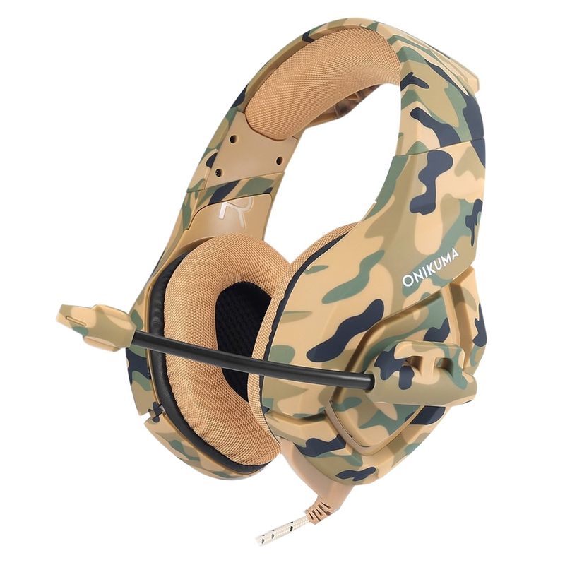 S/M - Audifonos Gamer Onikuma K1 Camo Pc Ps4 Xbox Switch