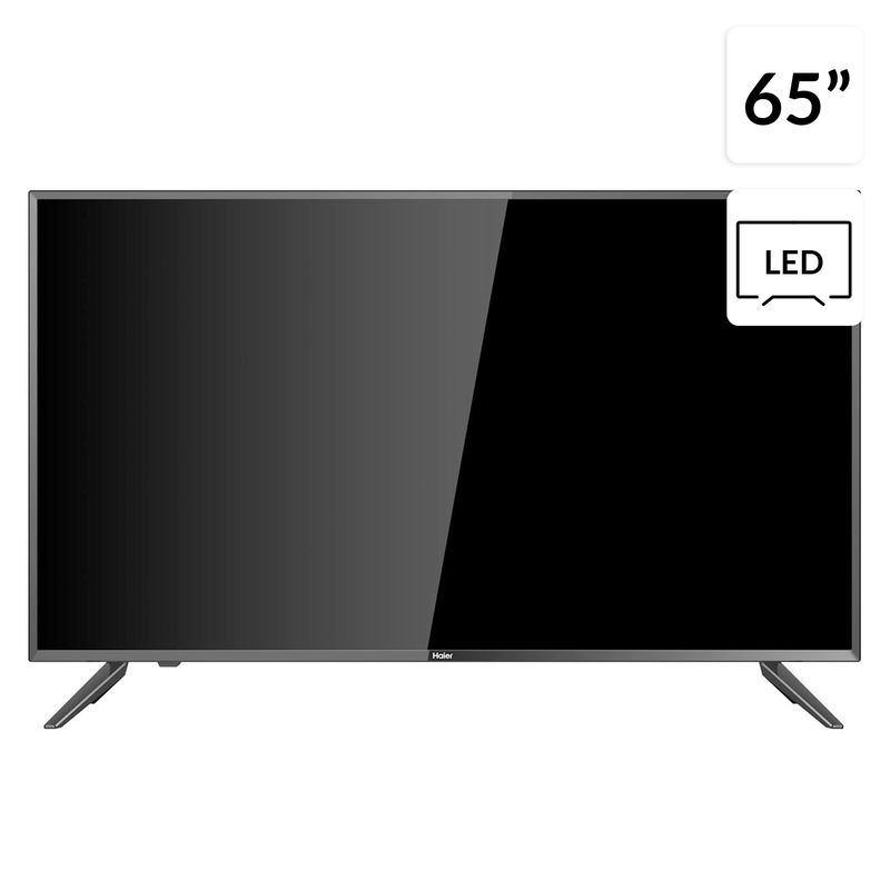 HAIER - Televisor 4K Smart Haier 65" D-LED Negro