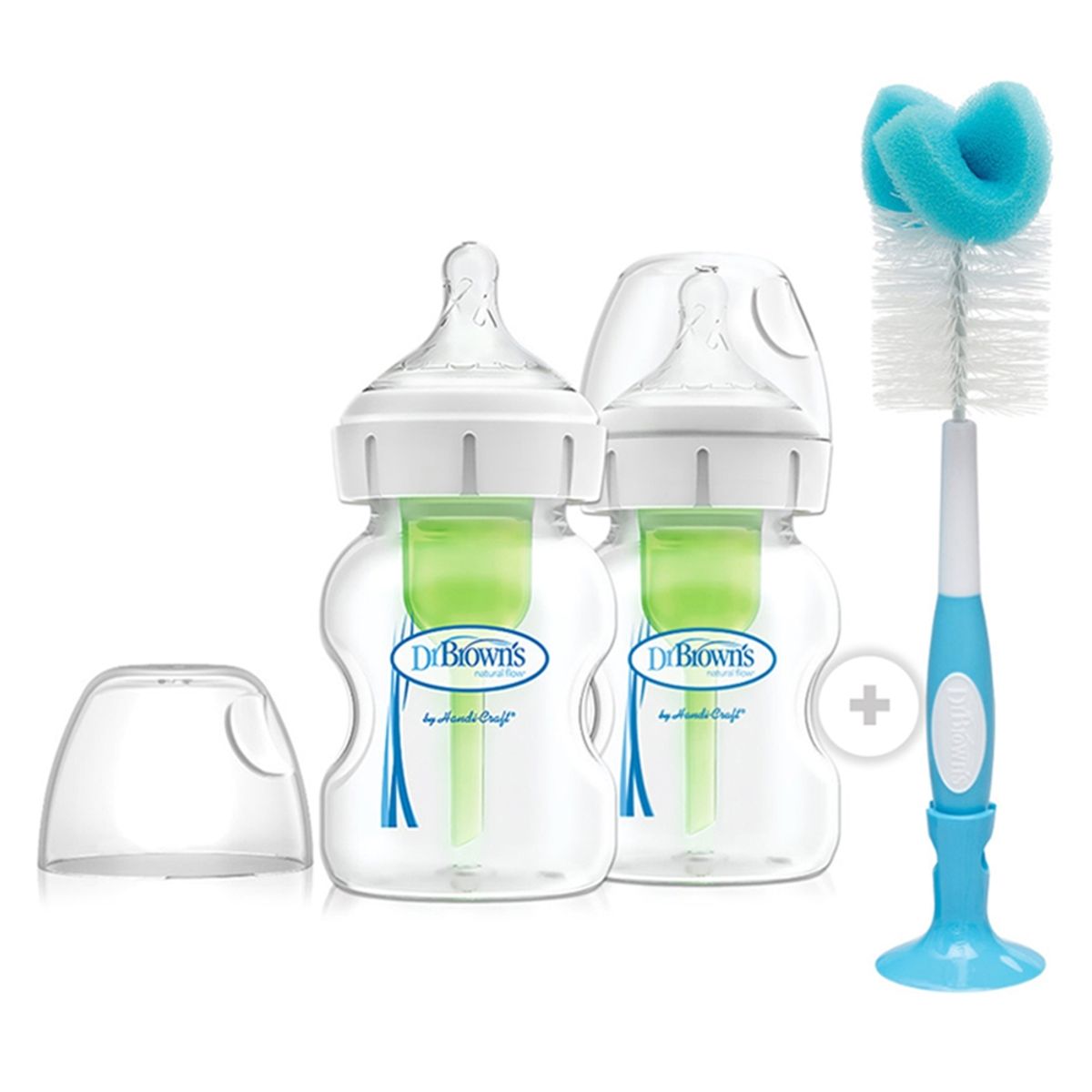 DR BROWNS - Pack 2 Mamadera Ba Options+150Ml+Cepillo Dr Browns