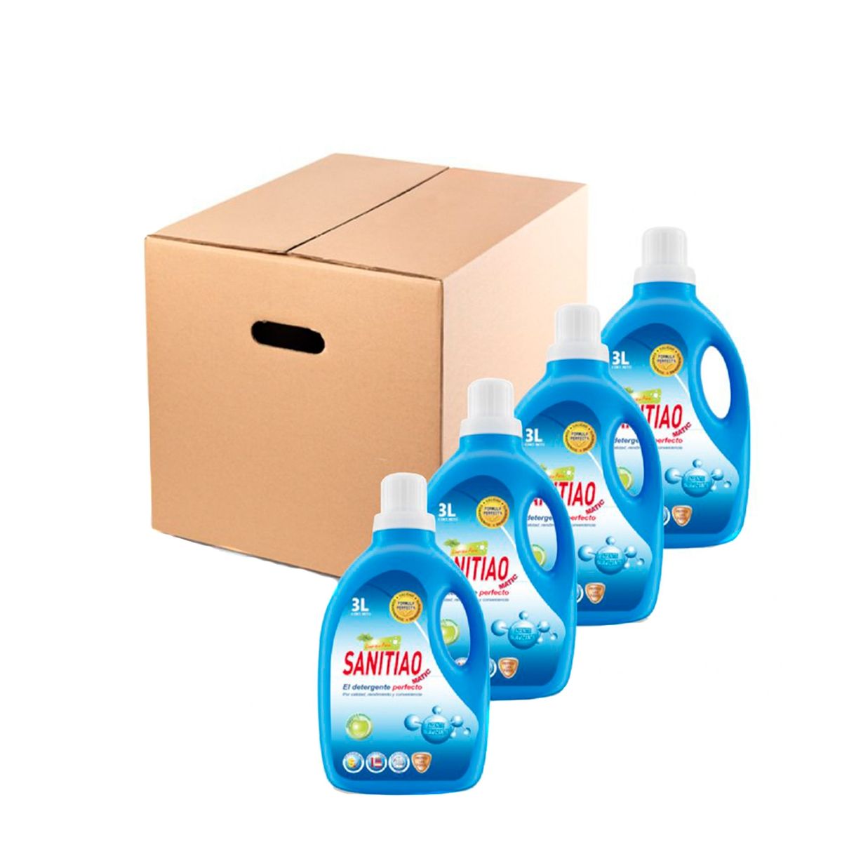SANITIAO - Sanitiao Detergente Sanitiao líquido 4 bidones de 3 litros