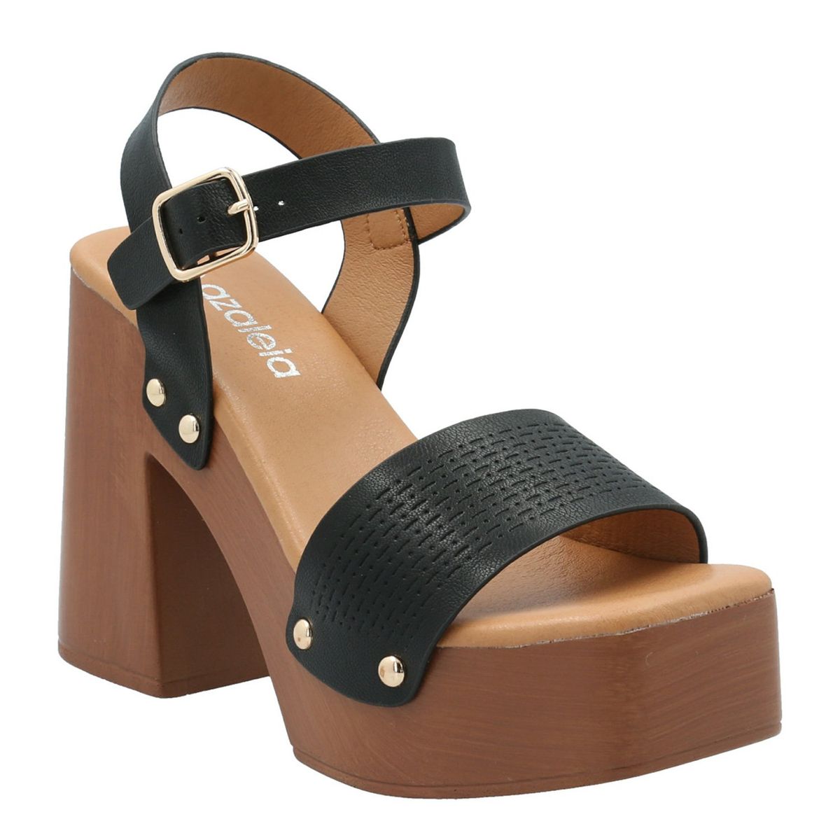 AZALEIA - Sandalia Mujer Negro Azaleia