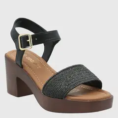 AZALEIA - Sandalia Mujer Negro