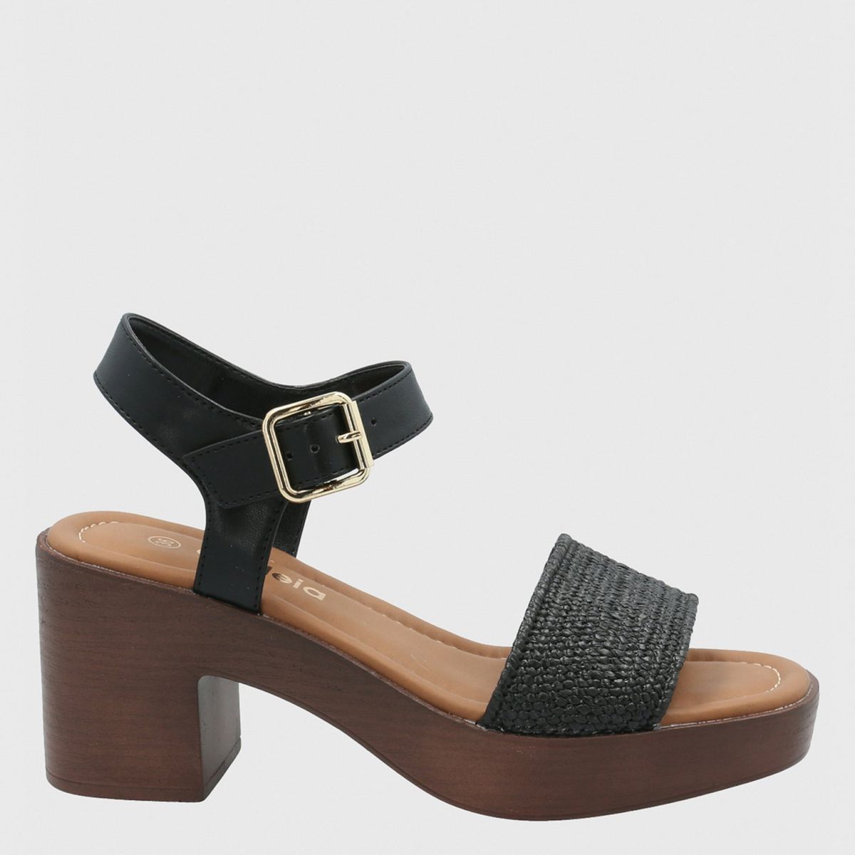 AZALEIA - Sandalia Mujer Negro Azaleia