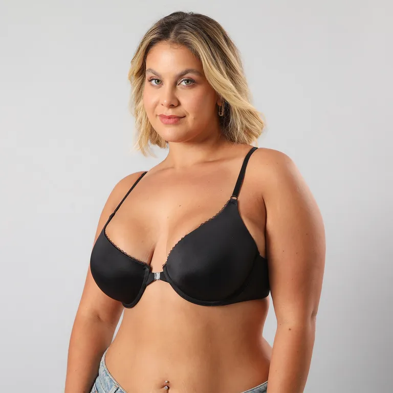 Sostén Broche Delantero Microfibra Mujer