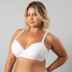 FLORES - Sostén Microfibra Lateral Alto Doble Mujer