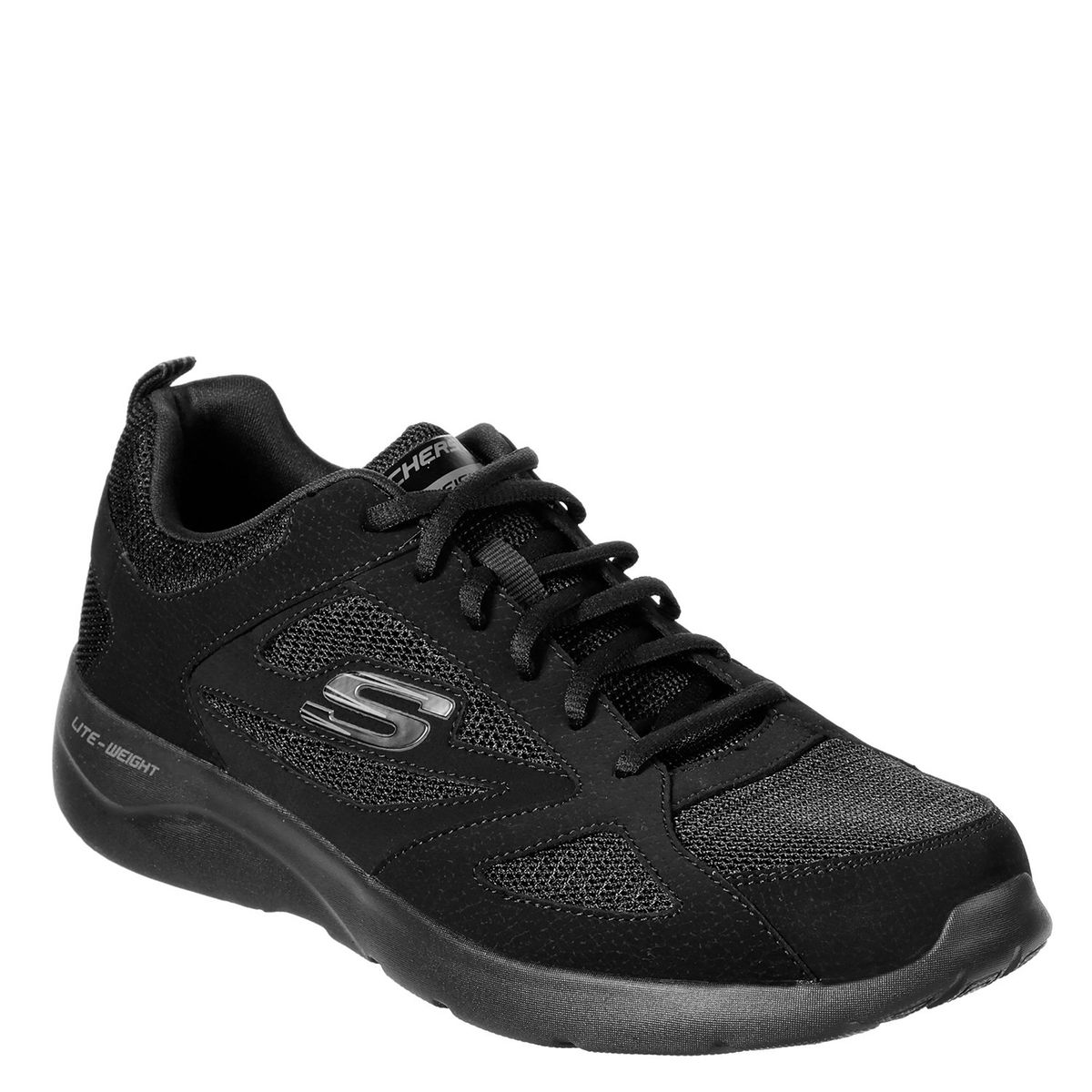 SKECHERS - Zapatilla Urbana Hombre Cuero Negro Skechers
