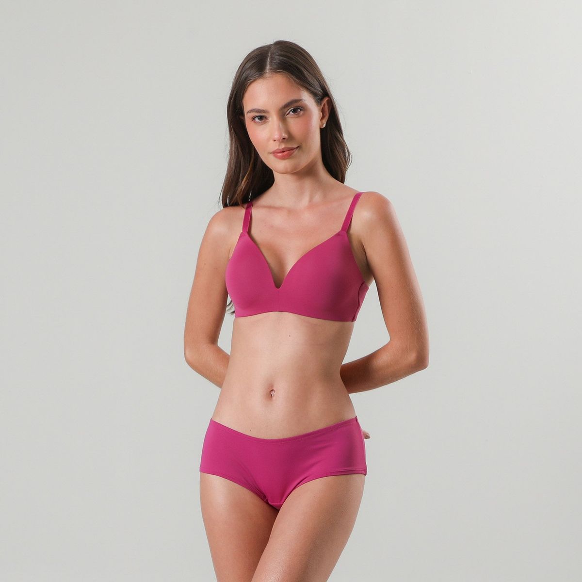 FLORES - Sostén Liso Sin Arco Mujer Flores