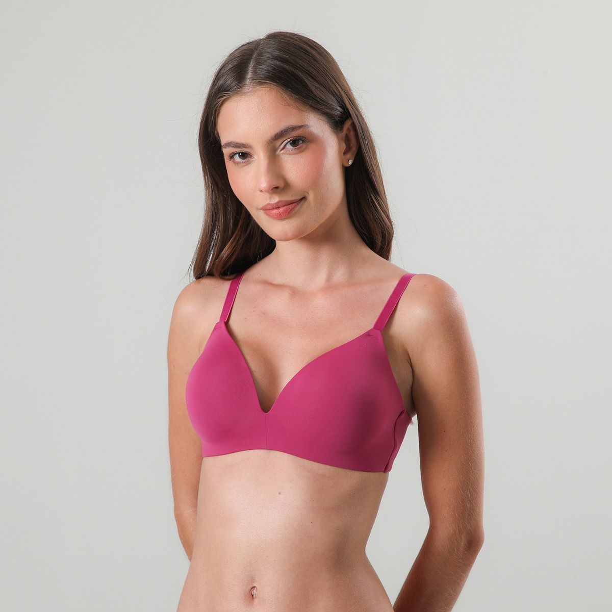 FLORES - Sostén Liso Sin Arco Mujer Flores