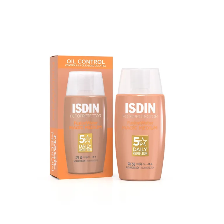 Fotoprotector Facial Fusion Water Magic Color Medium Spf 50 Ml