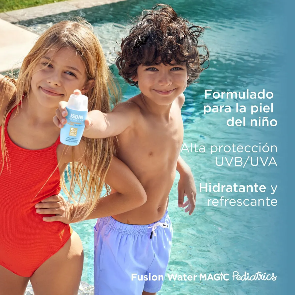 ISDIN - Fotoprotector Fusion Water Magic Pediatrics Spf 50 Ml Isdin
