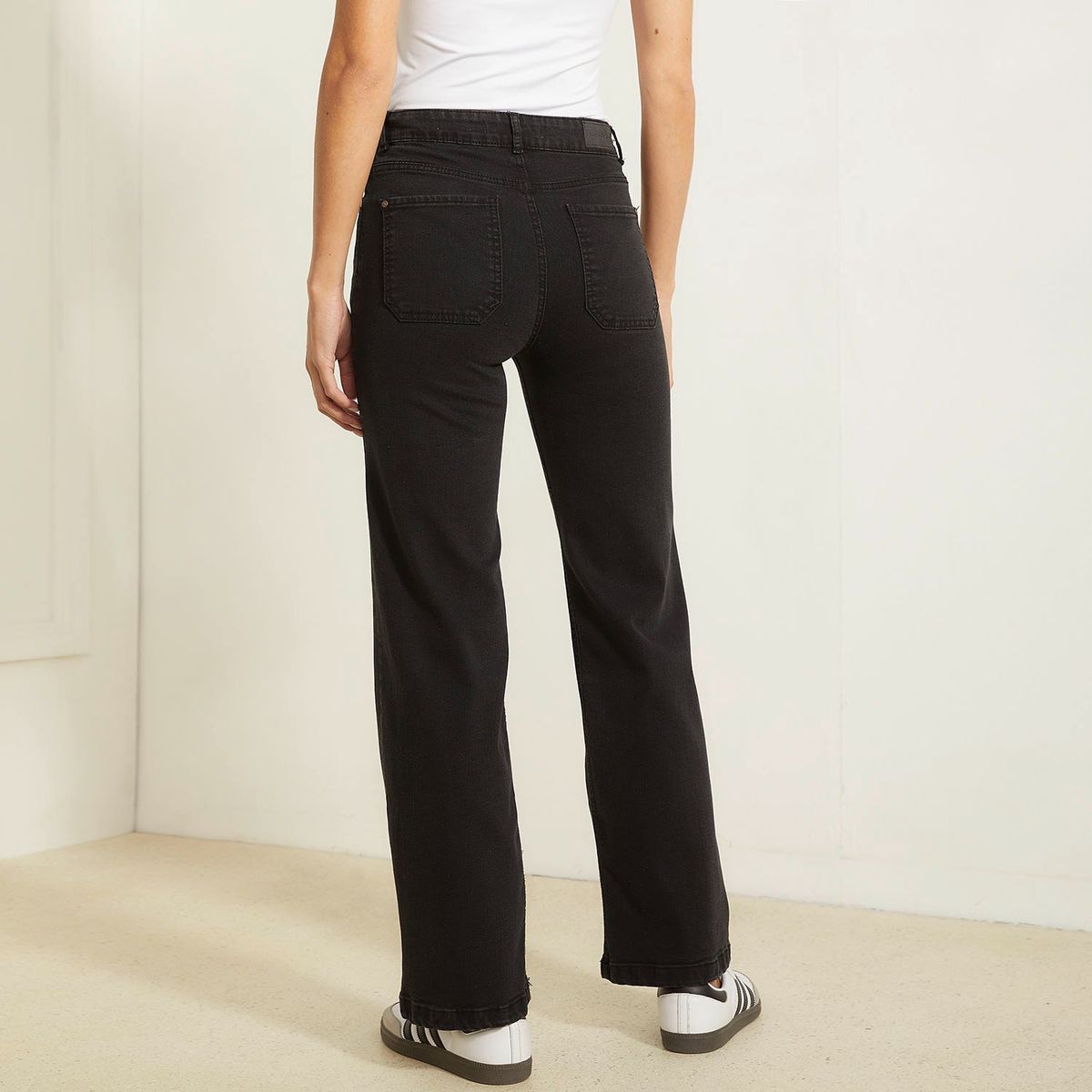 BASEMENT - Jeans Wide Leg Tiro Alto Mujer Basement