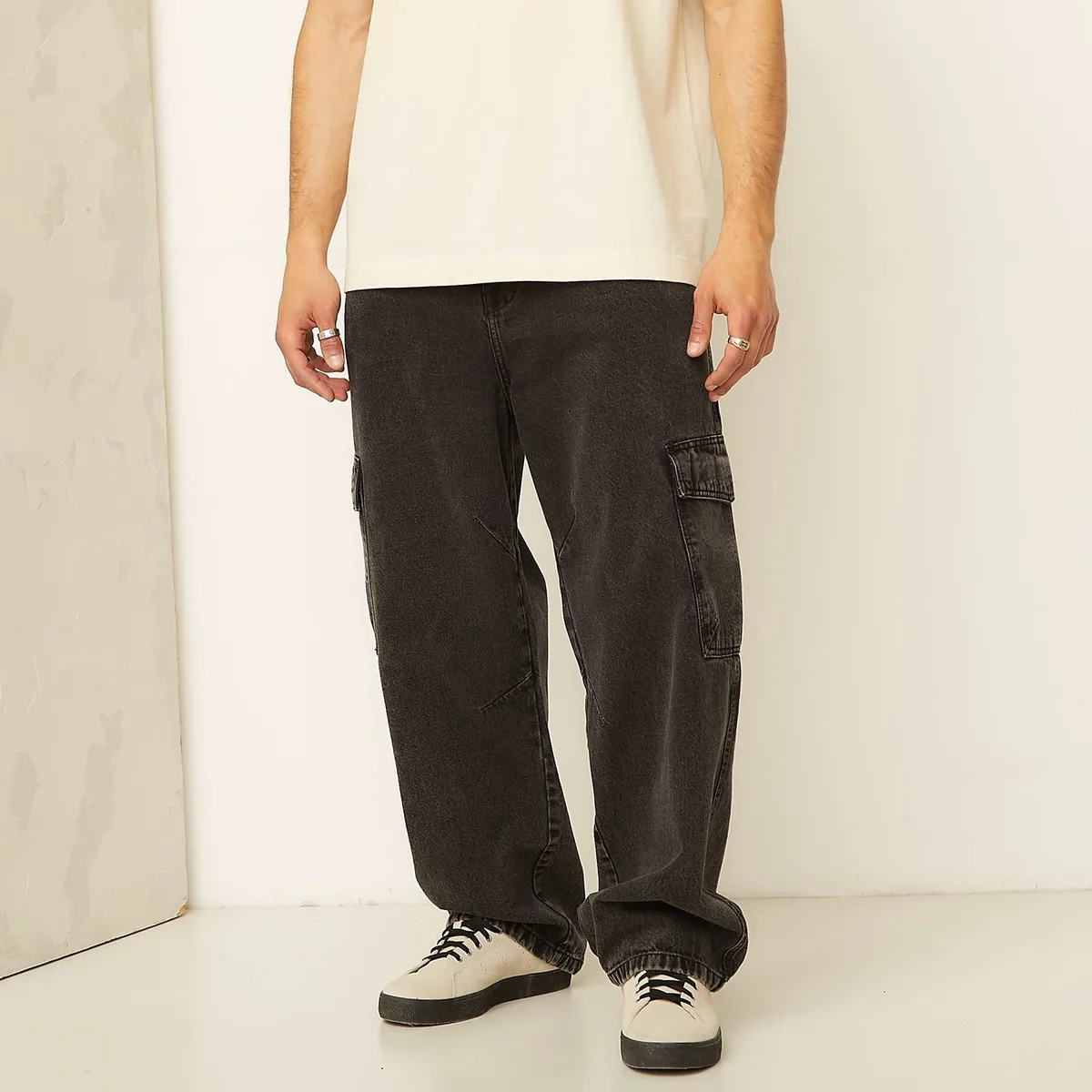 AMERICANINO - Jeans Cargo Baggy Hombre Americanino