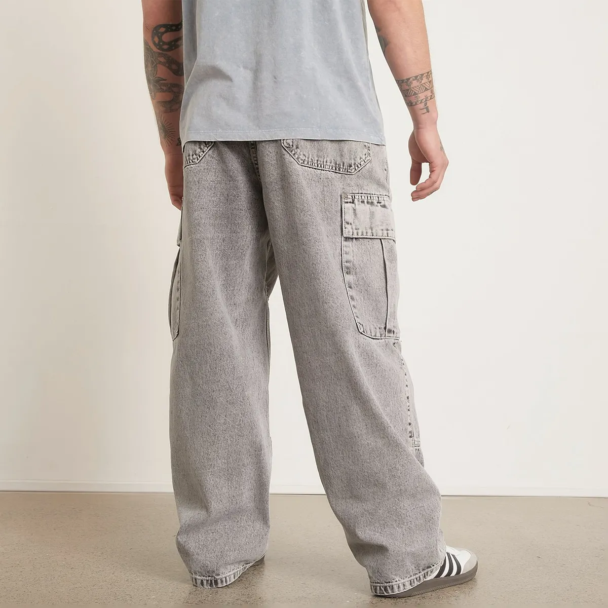 AMERICANINO - Jeans Cargo Americanino Baggy 100% Algodón Hombre