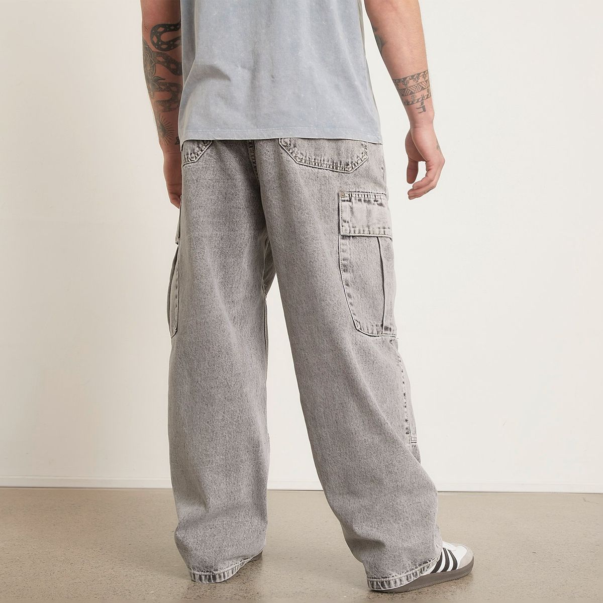 AMERICANINO - Jeans Cargo Americanino Baggy 100% Algodón Hombre