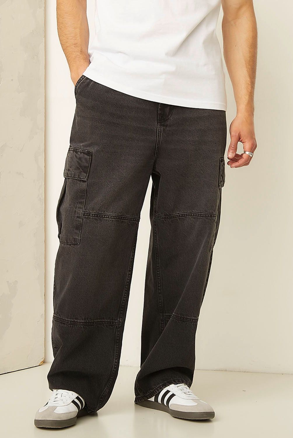 AMERICANINO - Jeans Cargo Americanino Baggy 100% Algodón Hombre