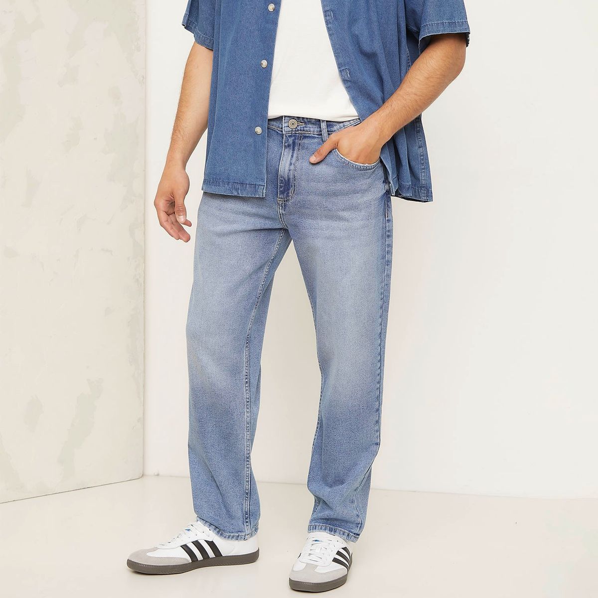 AMERICANINO - Jeans Straight Americanino Hombre Algodón Calce Cómodo