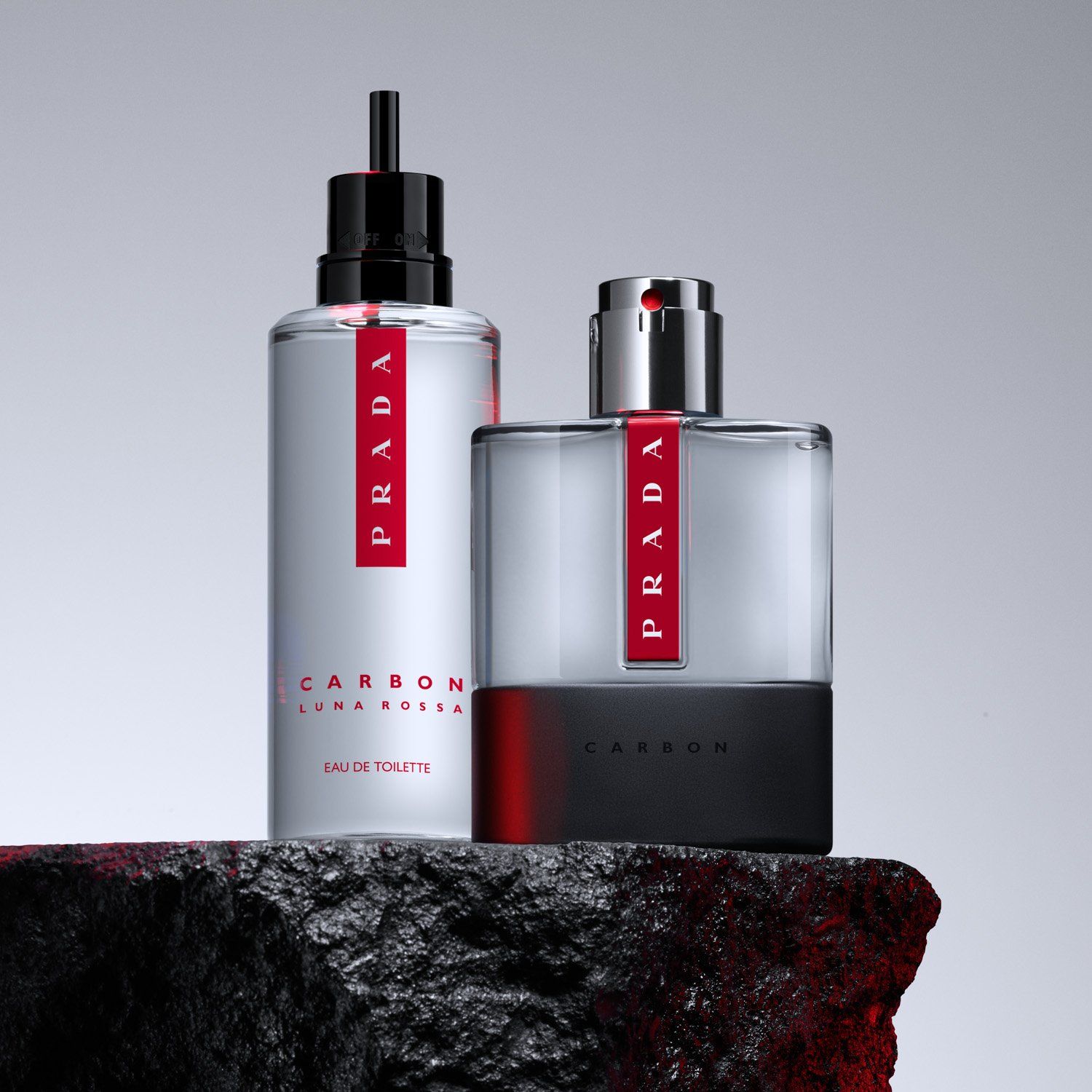 香水(ユニセックス) PRADA LUNAROSSA CARBON 150ml PRADA Refill Perfume Hombre Luna Rossa Carbon Eau de Toilette