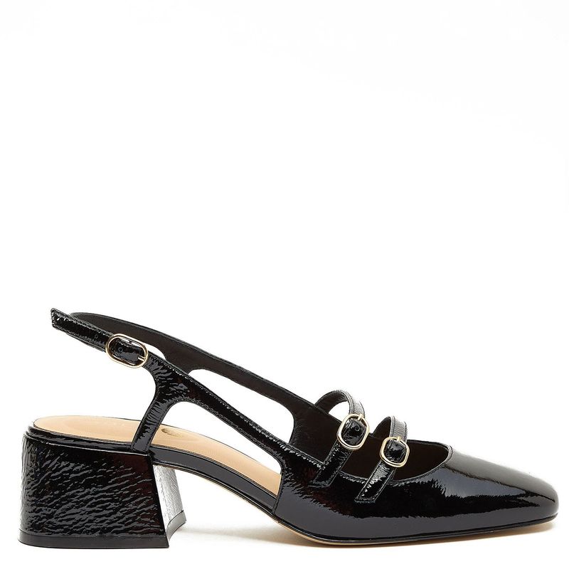 GACEL - Zapato Casual Mujer Cuero Negro Gacel