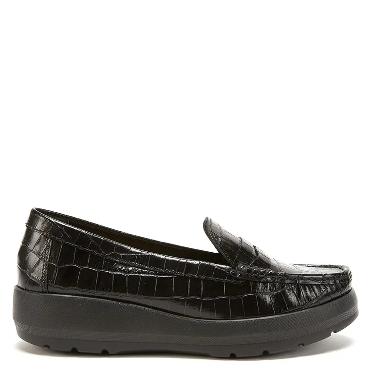 GACEL Mocasín Mujer Cuero Negro