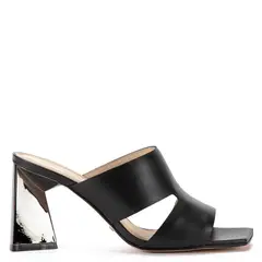 GACEL - Sandalia Mujer Cuero Negro