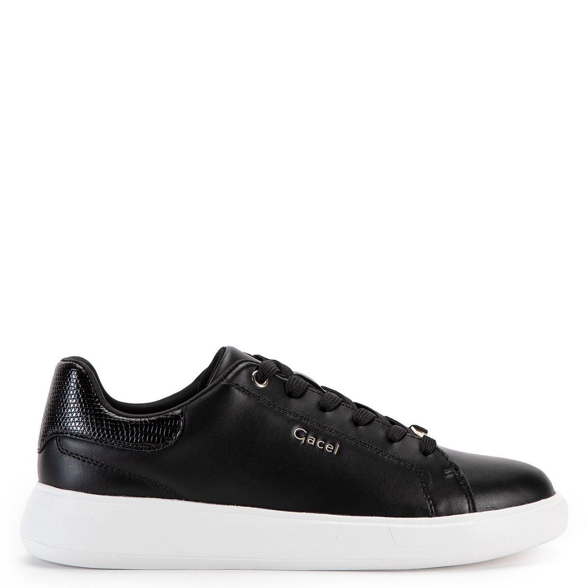 GACEL - Zapato Casual Mujer Cuero Negro Gacel