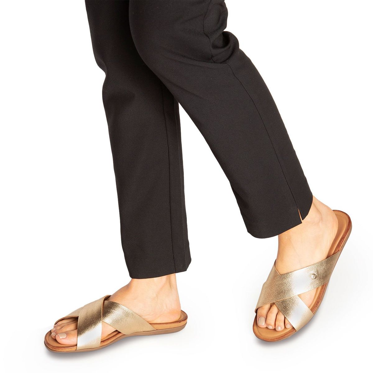 GACEL - Sandalia Gacel Mujer Cuero Amarillo