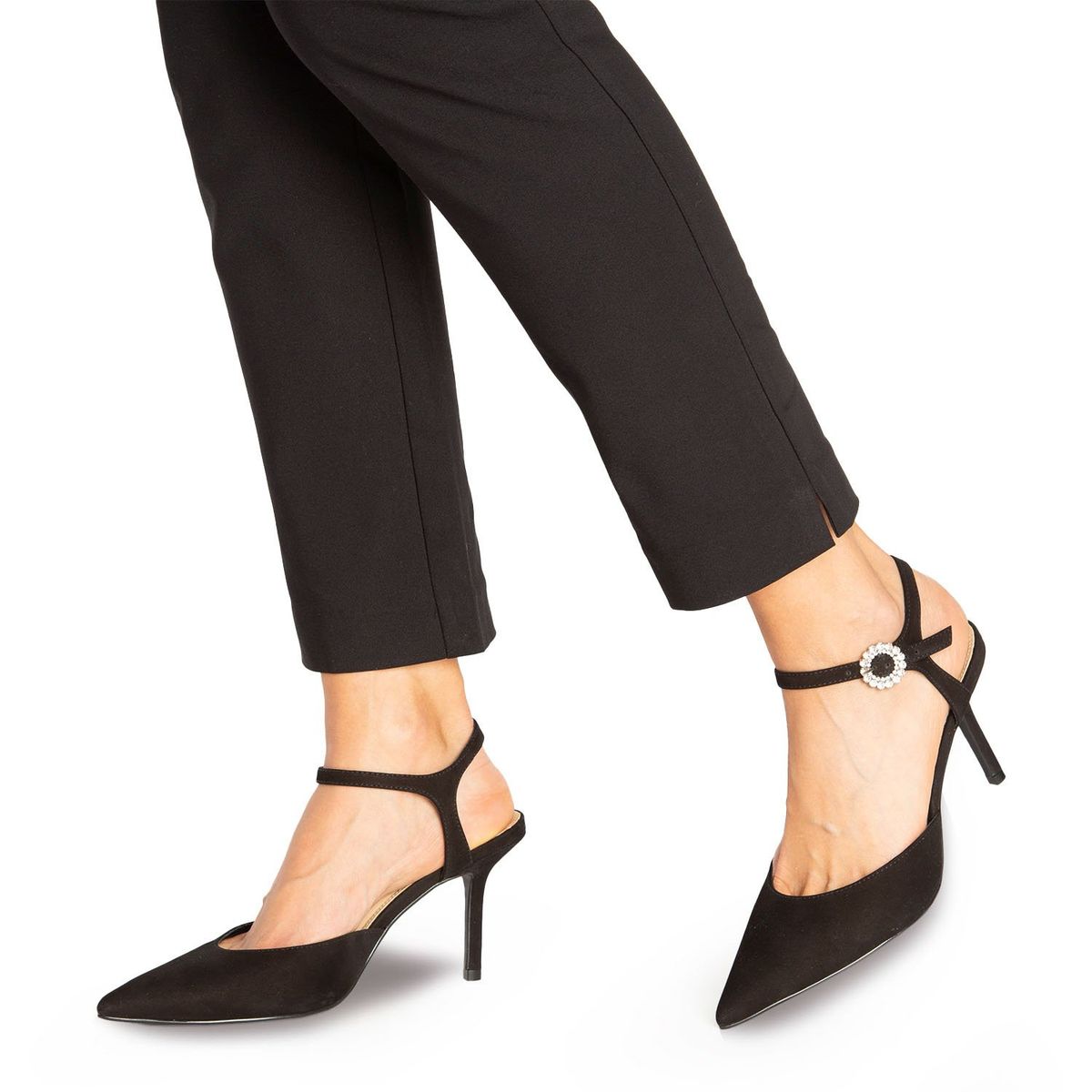 GACEL - Zapato Casual Mujer Cuero Negro Gacel