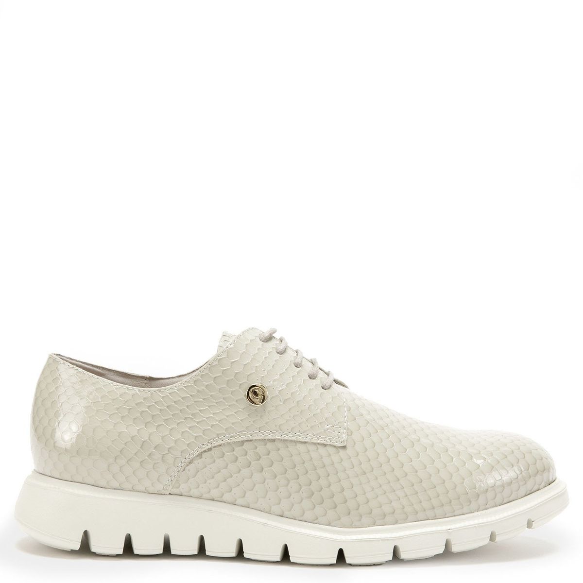 GACEL - Zapato Casual Mujer Cuero Gris Gacel