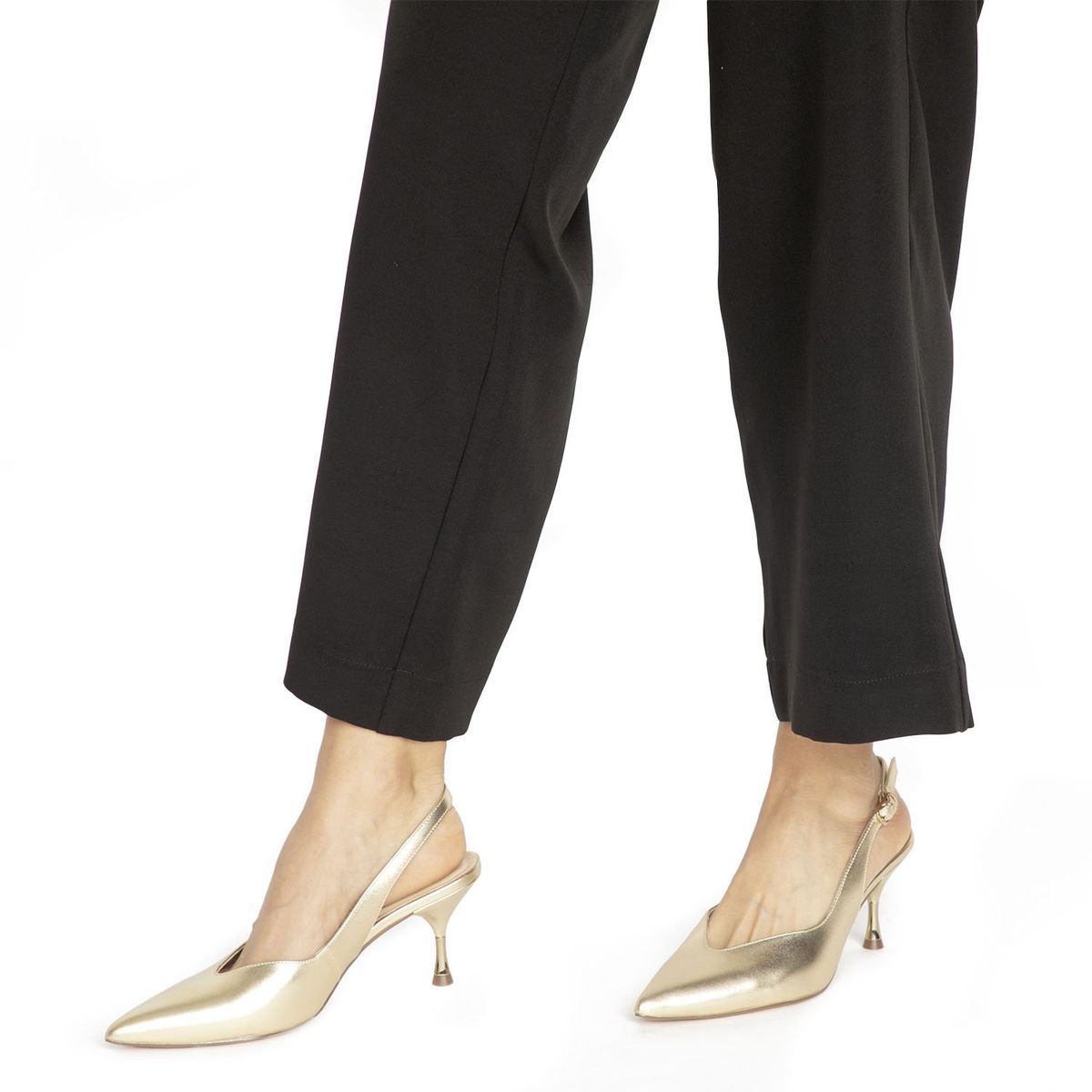 GACEL - Zapato Casual Mujer Cuero Dorado Gacel