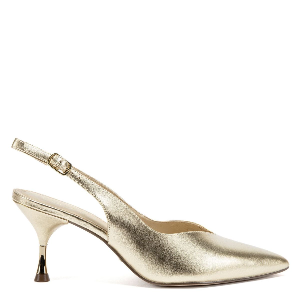 GACEL - Zapato Casual Mujer Cuero Dorado Gacel