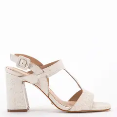 GACEL - Sandalia Mujer Cuero Blanco