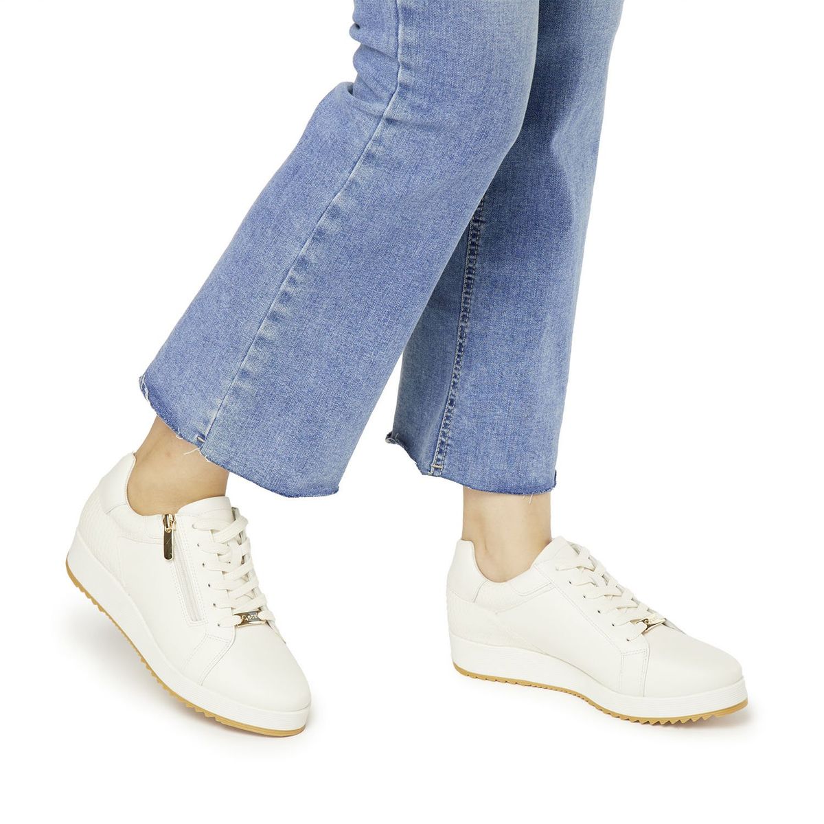 GACEL - Zapato Casual Mujer Cuero Blanco Gacel