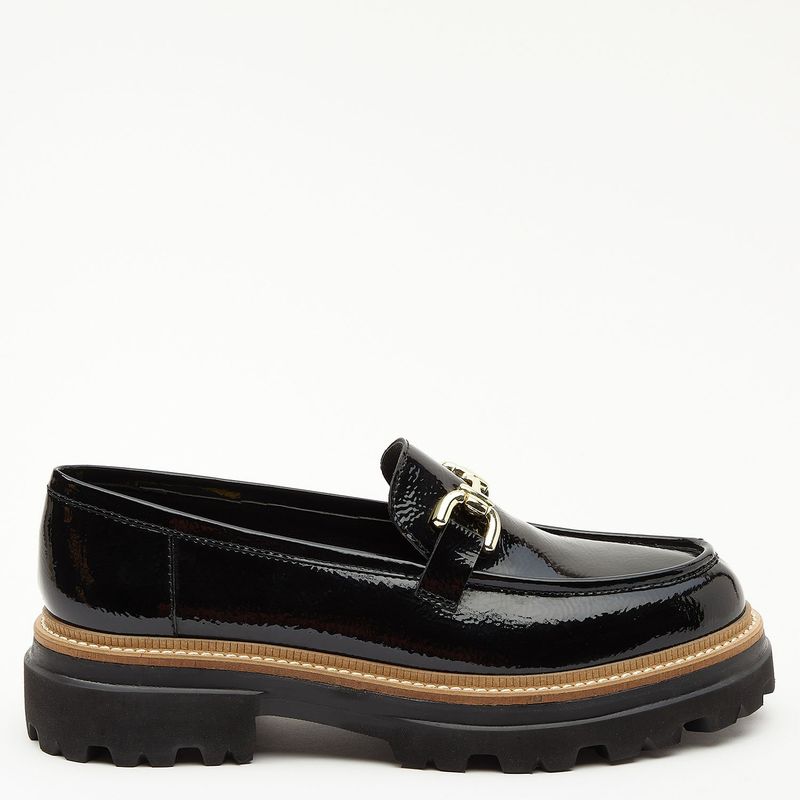 GACEL - Mocasin Mujer Cuero Negro Gacel