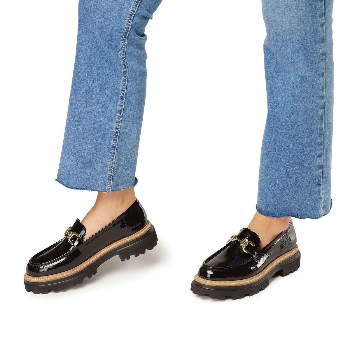 GACEL - Mocasín Mujer Cuero Negro Gacel