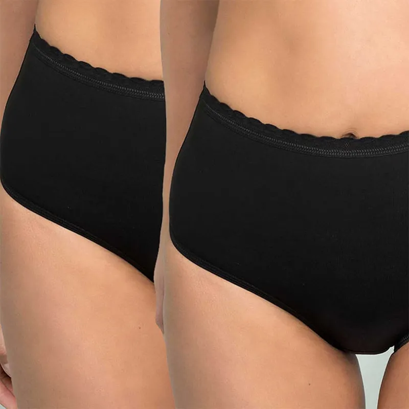INTIME - Pack De 2 Calzón Tiro Alto Mujer Intime