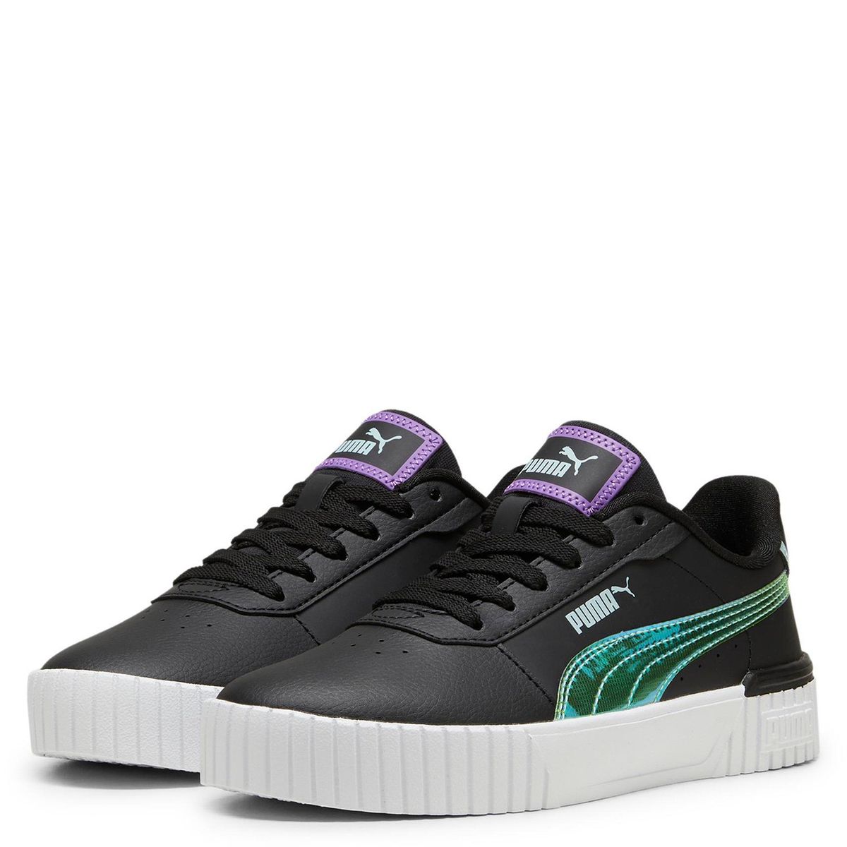 PUMA - Carina 2.0 Deep Dive Jr Zapatilla Urbana Unisex Negro Puma
