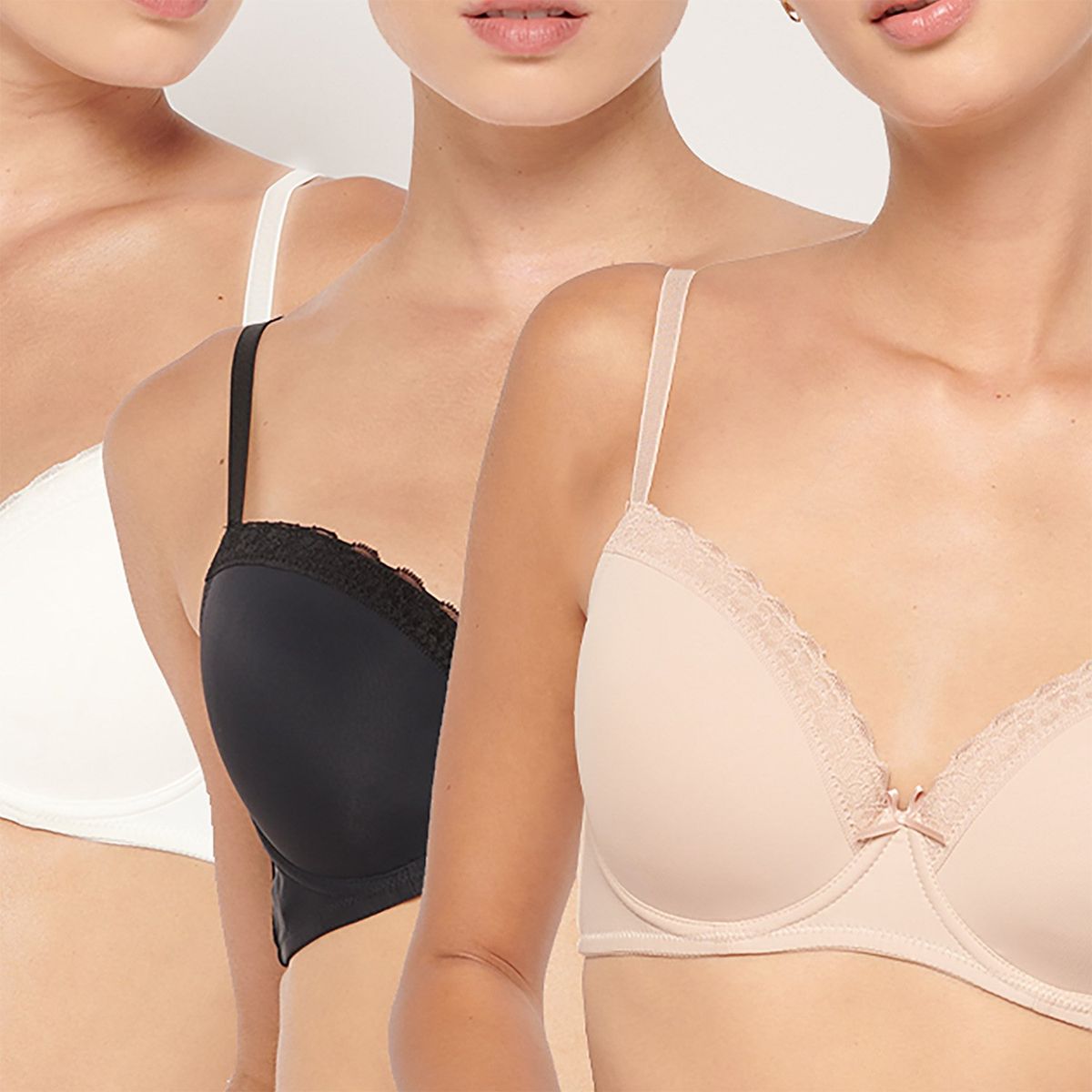 INTIME - Pack De 3 Sostenes Copa B Mujer Intime