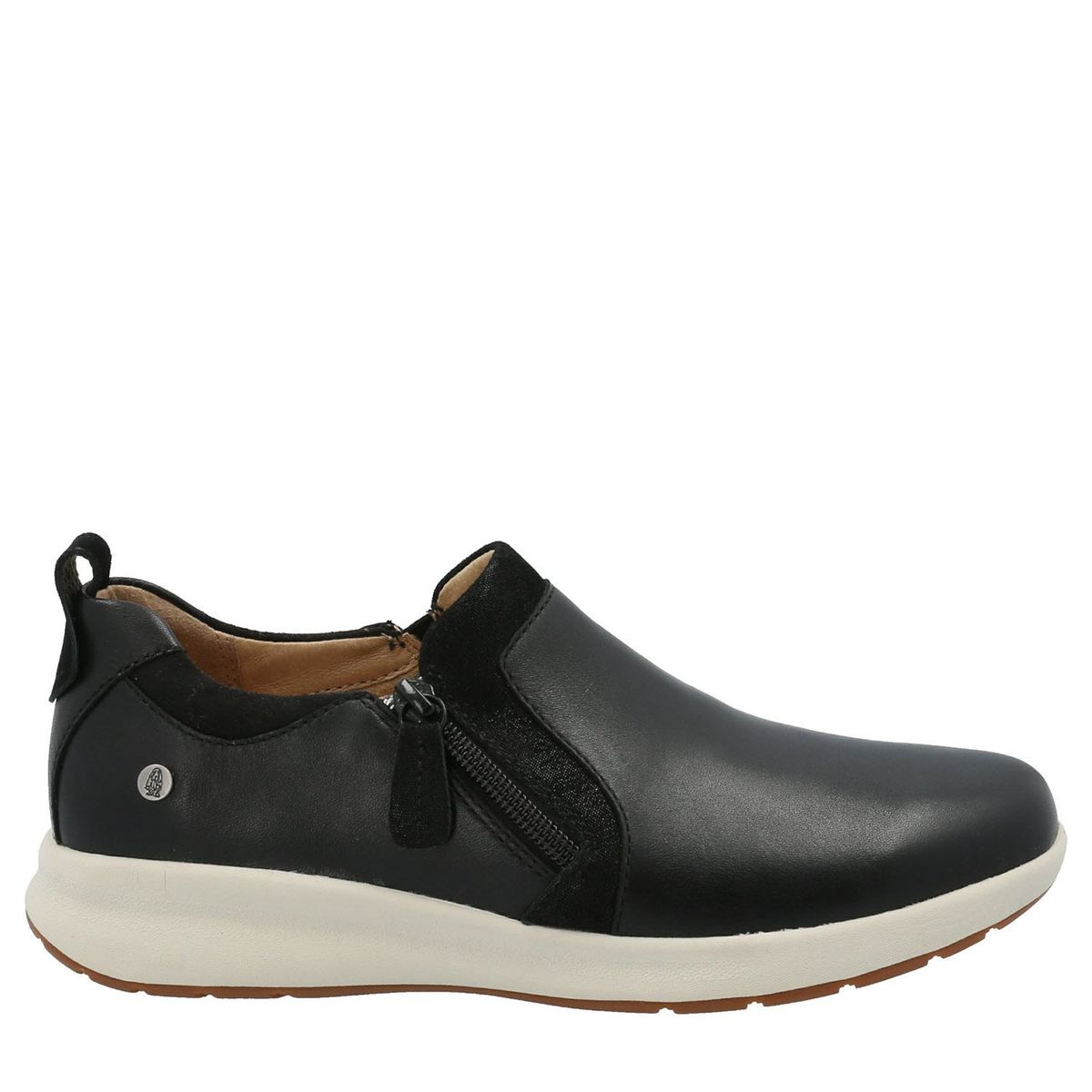 HUSH PUPPIES - Zapato Casual Mujer Cuero Negro Hush Puppies