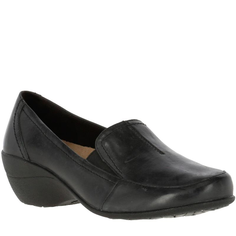 HUSH PUPPIES - Zapato Casual Mujer Cuero Negro Hush Puppies