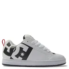 DC SHOES - Ct Graffik Sq Wlk Zapatilla Urbana Cuero Hombre Blanco