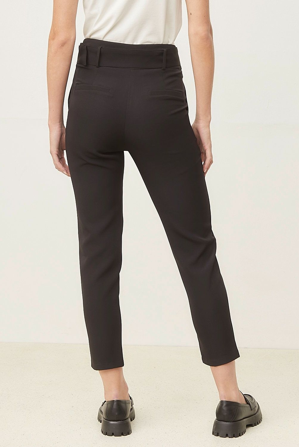 BASEMENT - Pantalón Sastre Carrot Cropped Mujer Basement