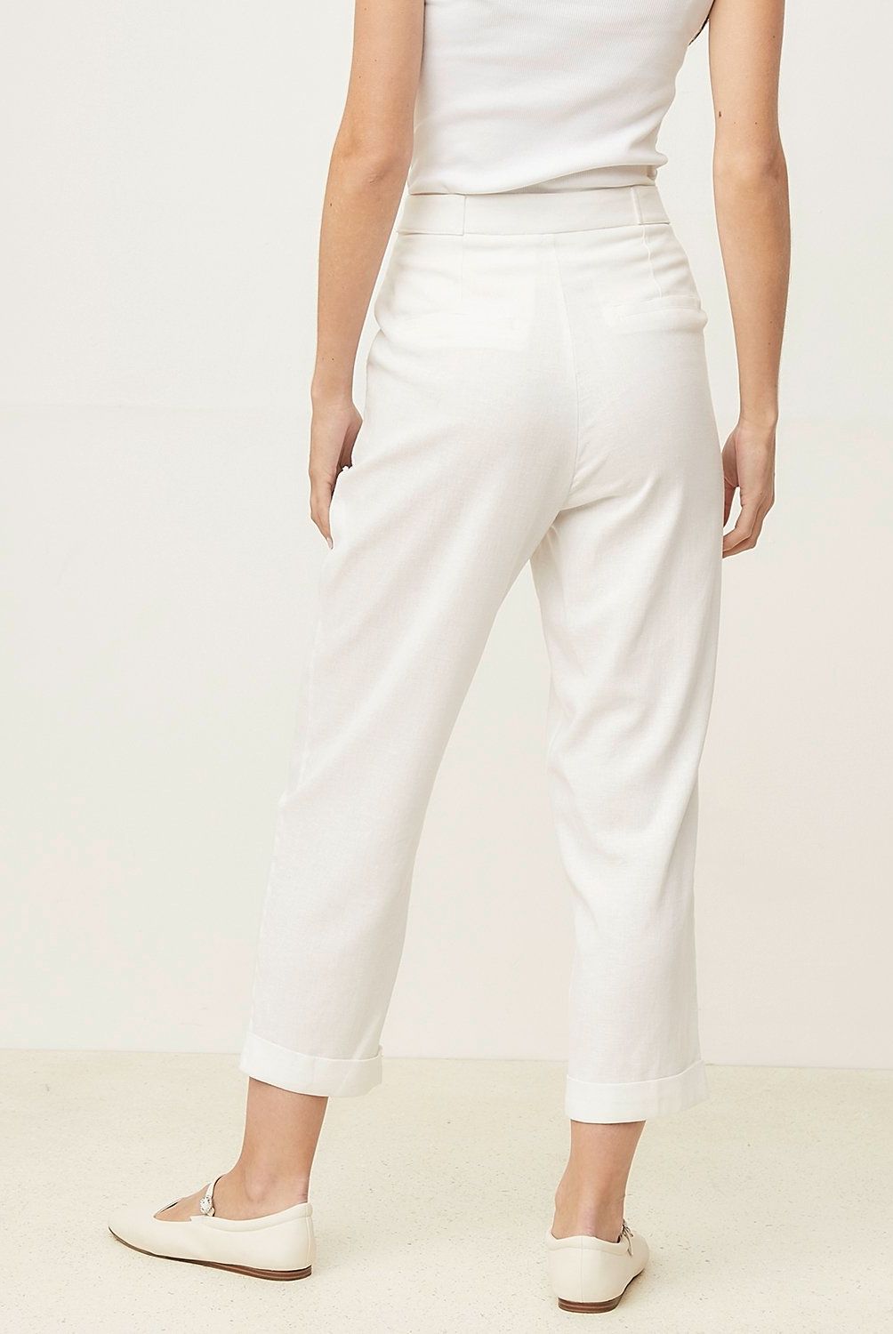BASEMENT - Pantalón Sastre Carrot Cropped Basement Mujer