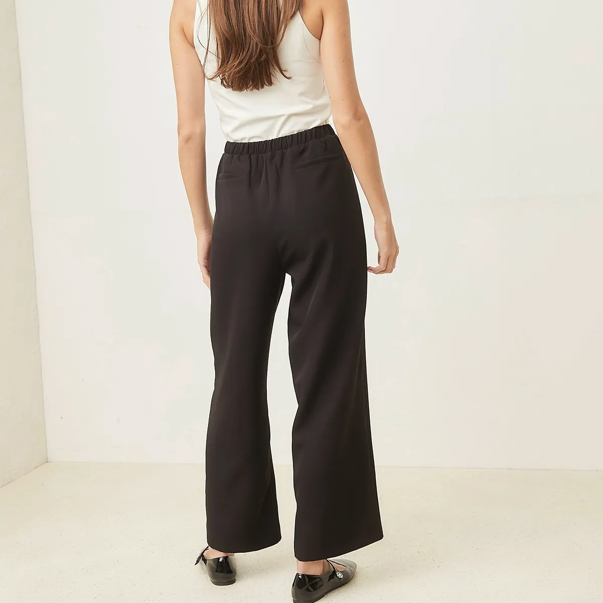 BASEMENT - Pantalón Sastre Wide Leg Mujer Basement