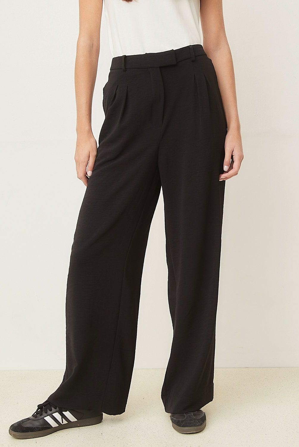 BASEMENT - Pantalón Sastre Wide Leg Mujer Basement