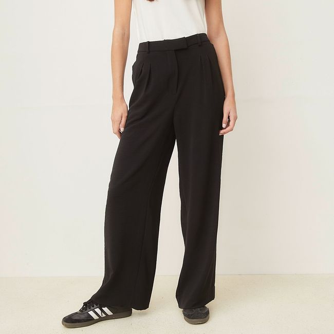 BASEMENT - Pantalón Sastre Wide Leg Mujer Basement