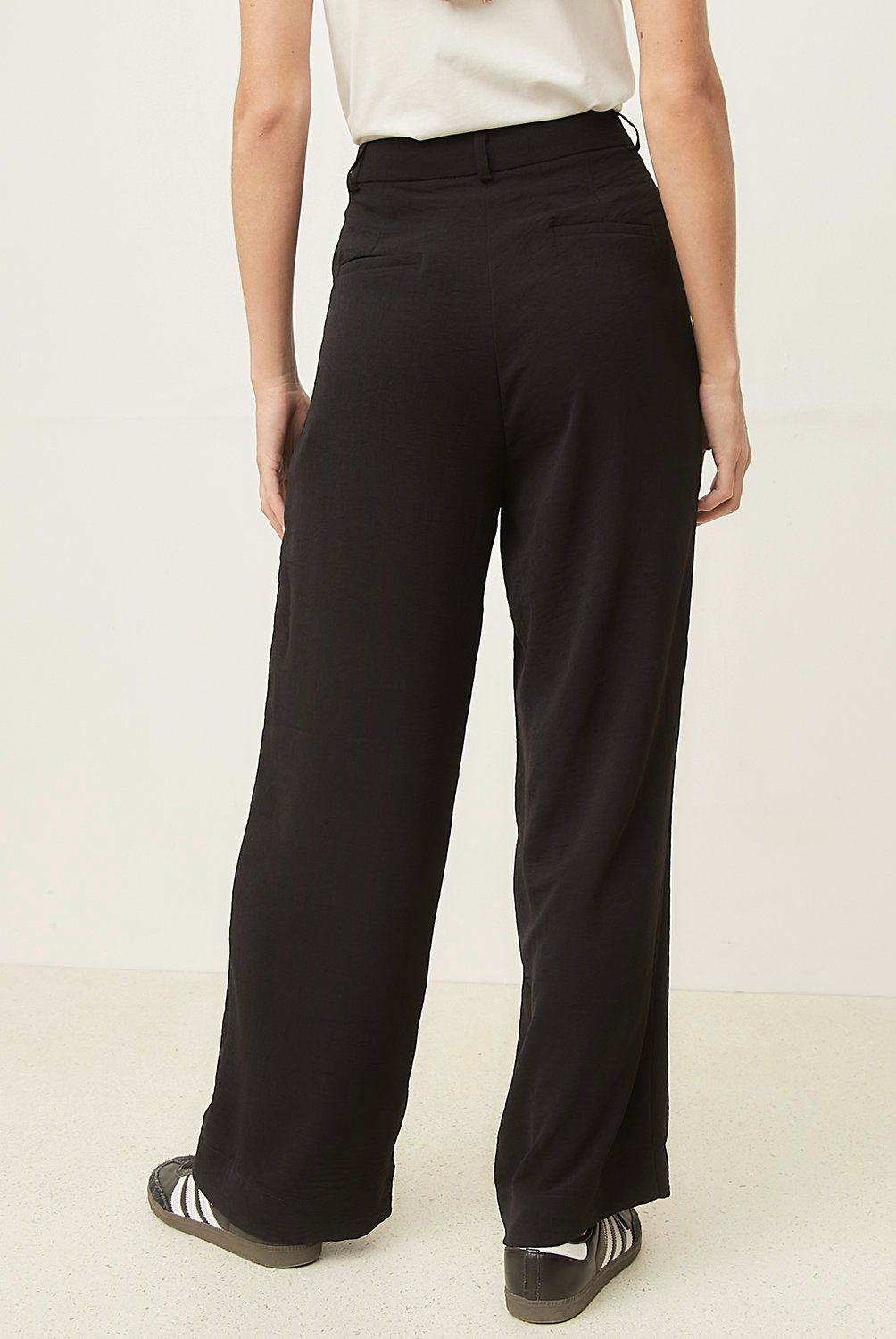 BASEMENT - Pantalón Sastre Wide Leg Mujer Basement