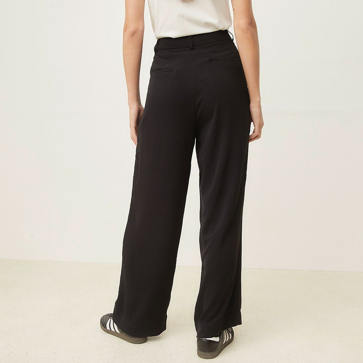 BASEMENT - Pantalón Sastre Wide Leg Mujer Basement