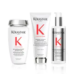 KERASTASE - Set Reparación Premiere Shampoo 250Ml + Acondicionador 200 Ml + Pre-Shampoo 250Ml
